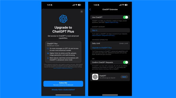 澎湃新闻:🤦苹果发布iOS 18.2 Beta 2：Siri可付费升级ChatGPT Plus